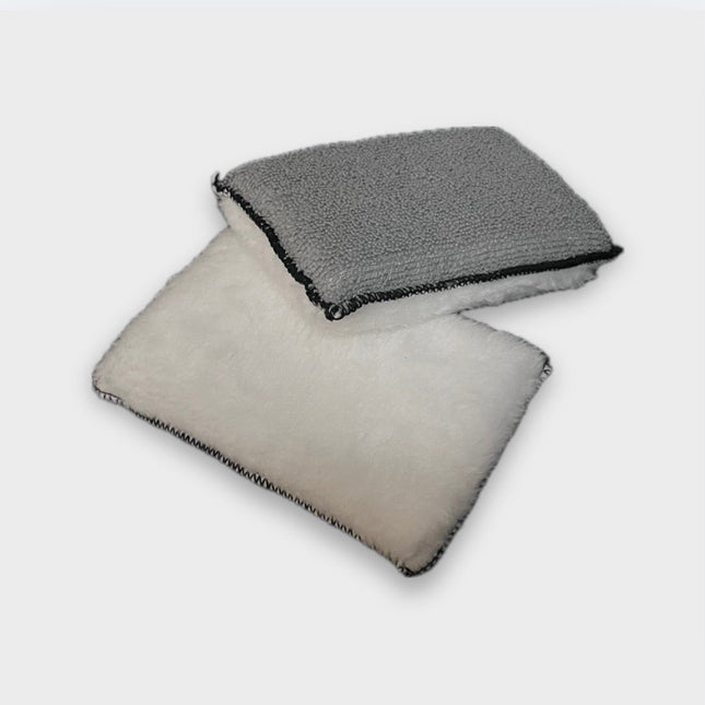 Éponge Microfibre Double Face – Finition Pro, Nettoyage Précis