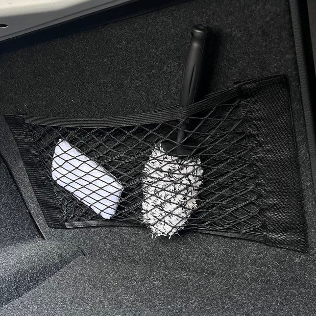 Filet de Rangement Élastique pour Coffre de Voiture – Double Maille