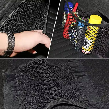 Filet de Rangement Élastique pour Coffre de Voiture – Double Maille