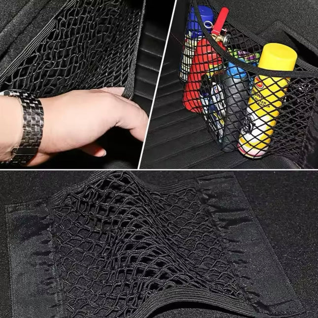 Filet de Rangement Élastique pour Coffre de Voiture – Double Maille