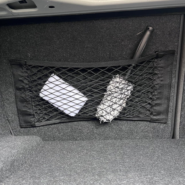 Filet de Rangement Élastique pour Coffre de Voiture – Double Maille