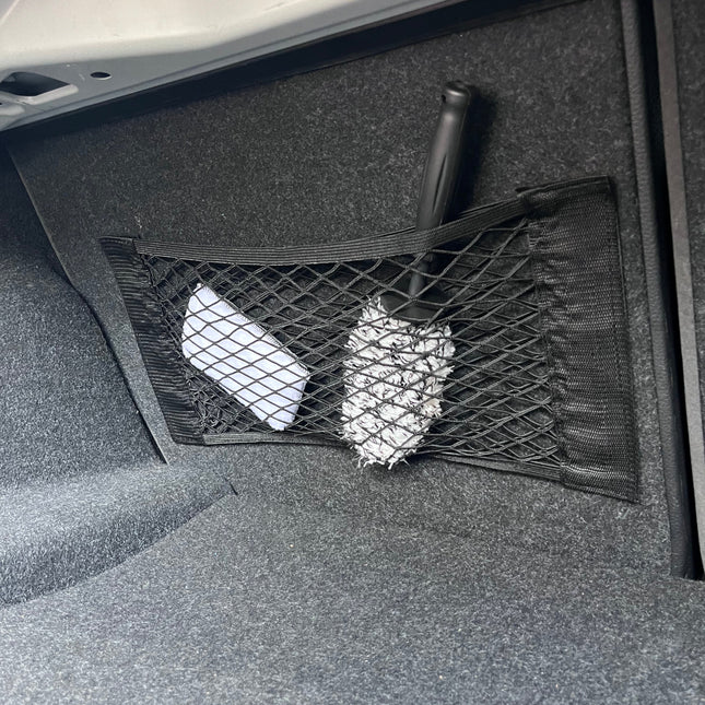 Filet de Rangement Élastique pour Coffre de Voiture – Double Maille