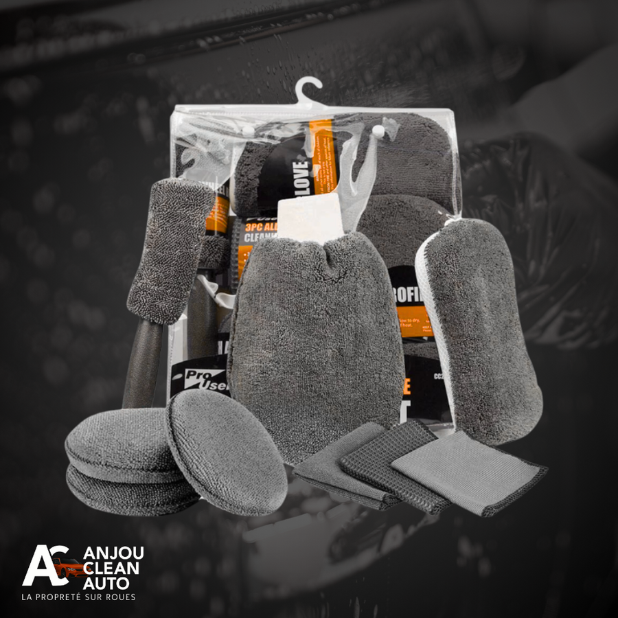 Pack de Microfibres – Gants, Éponges & Chiffons Microfibres