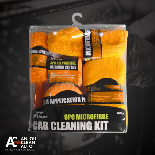 Pack de Microfibres – Gants, Éponges & Chiffons Microfibres