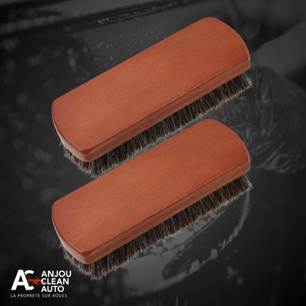Brosse Cuir en Crin de Cheval