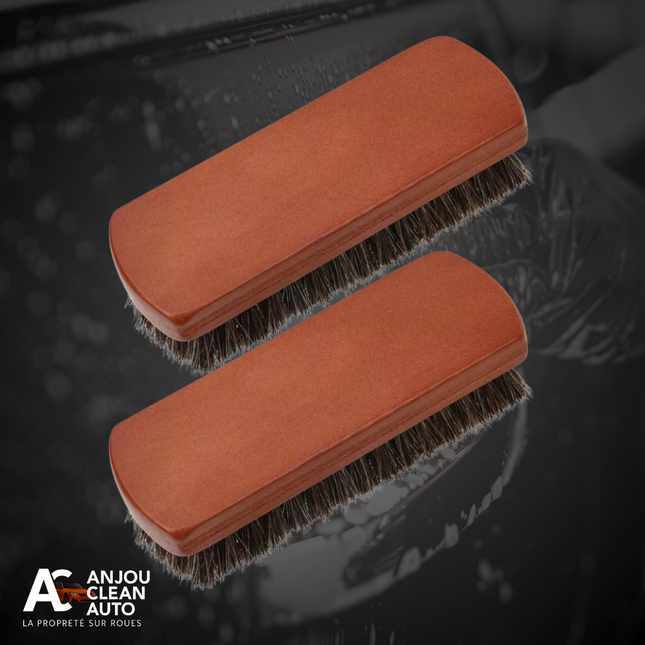 Brosse Cuir en Crin de Cheval