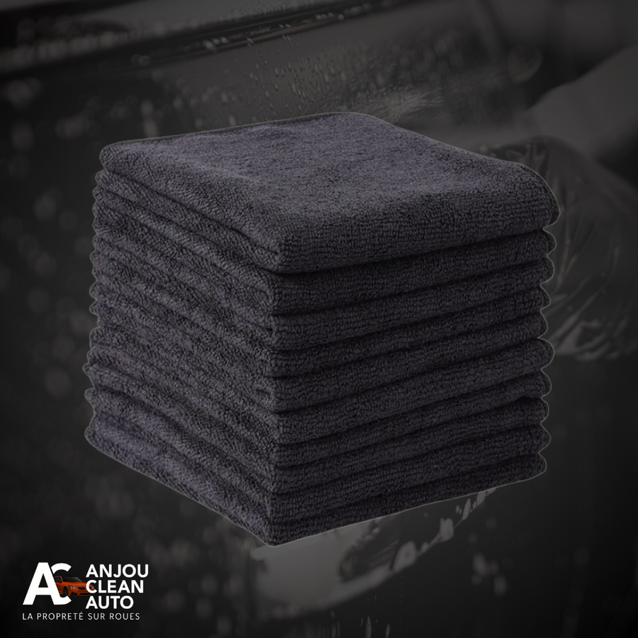 Microfibre Noir Double Épaisseur